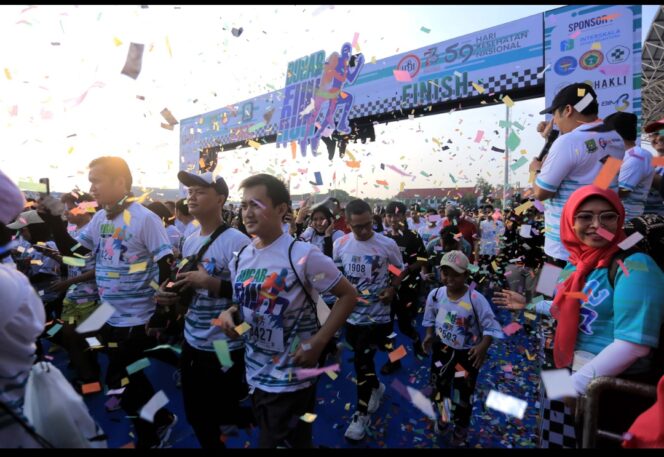 
 Rame Jasa Peserta Bugar Fun Run 2023 . Foto: ist