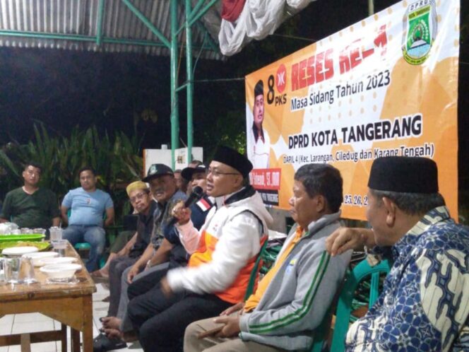
 Anggota DPRD Kota Tangerang Fraksi PKS Edi Suhendi saat Reses. Foto: ist