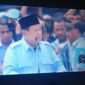 Calon Presiden Nomor Urut 02, Prabowo Subianto saat Pidato dihadapan 600 Ribu Pendukungnya. Foto: Is
