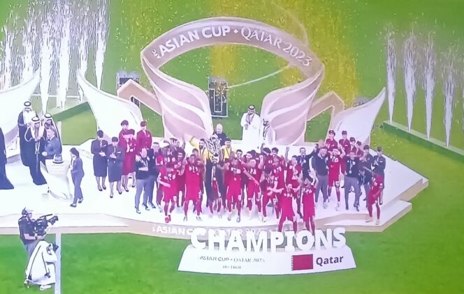 
 Tuan Rumah Qatar Juara Piala Asia 2023. Foto: ist