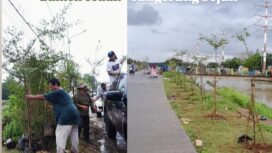 Setiap Hari Ribuan Pohon Ditanam Para Aktivis Lingkungan Hidup Tangerang Banksasuci dalam Gerakkan Banten Teduh Tangerang Sejuk'. Foto: TangerangPos 
