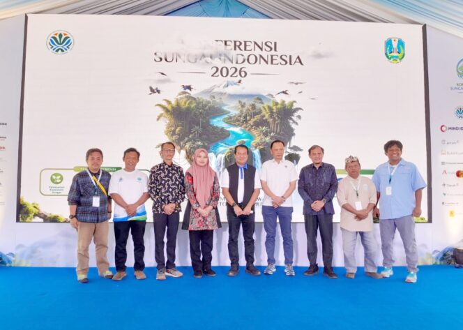 
 Direktur Perlindungan dan Pengelolaan Mutu Air Kementerian Lingkungan Hidup/BPLH RI, Tulus Laksano saat menghadiri Pembukaan Konferensi Sungai Indonesia 2026. Foto: Hadi Irawan 