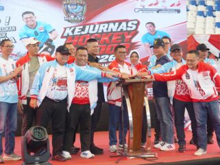 Gubernur Banten Andra Soni saat Membuka Kejurnas Hockey Indoor Tahun 2026 di Nambo Jaya Sport Center Karawaci Kota Tangerang. Foto: TangerangPos 