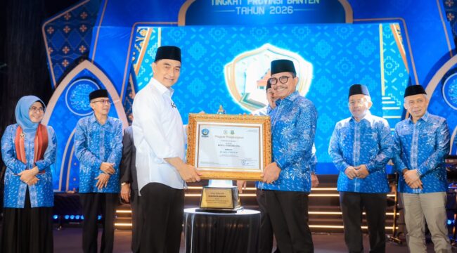Kafilah Kota Tangerang berhasil menorehkan prestasi membanggakan dengan melonjak naik ke peringkat Juara 2 (dua), Foto: Ist