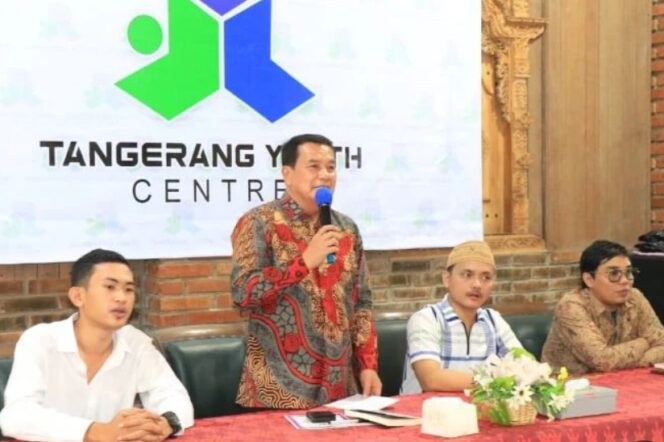 
 Sekretaris Daerah Kabupaten Tangerang Moch Maesyal Rasyid saat menghadiri Dialog Ramadan. Foto: ist