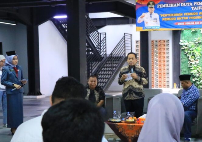 
 Pj Wali Kota Tangerang Dr Nurdin,S.Sos.,M.Si saat Membuka Pemilihan Duta Pemuda Kota Tangerang. Foto: Ist