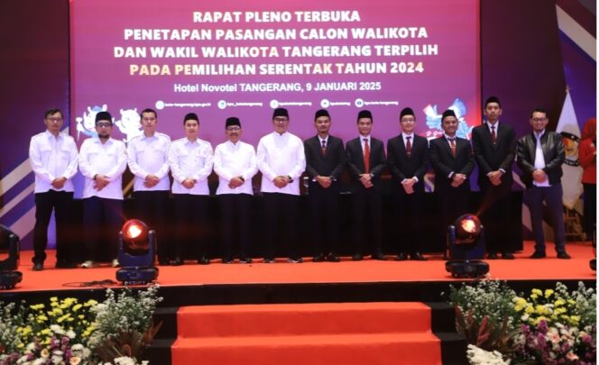 
 Rapat Pleno KPU Kota Tangerang Penetapan Wali Kota dan Wakil Wali Kota Tangerang Terpilih. Foto: ist