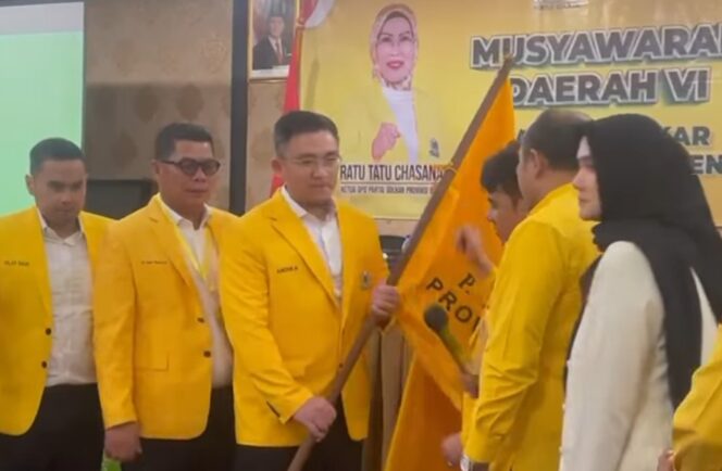 
 Ketua DPD Partai Golkar Provinsi Banten Periode 2025-2030, Andika Hazrumy. Foto: TangerangPos 