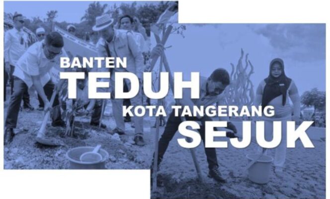 
 'Banten Teduh, Kota Tangerang Sejuk', Gerakkan Penanaman Pohon Yang Diinisiasi oleh Koalisi Aktivis Lingkungan Hidup Tangerang (Kalung). Foto Kolase: TangerangPos 