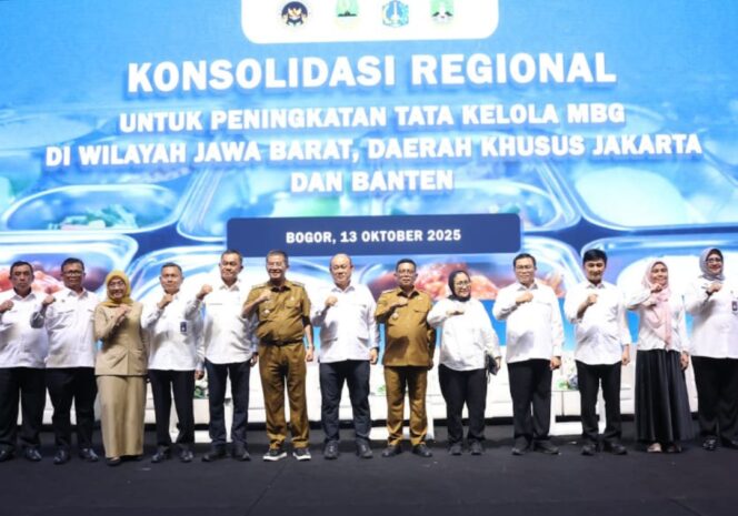 
 Gubernur Banten Andra Soni Saat menghadiri Konsolidasi Regional Peningkatan Tata Kelola Program MBG di Sentul International Convention Center (SICC), Kabupaten Bogor. Foto: Ist