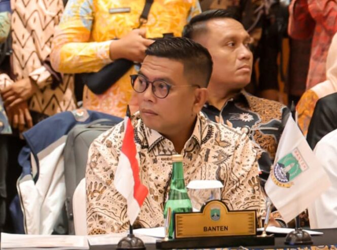 Gubernur Banten Andra Soni saat menghadiri Musyawarah Nasional (Munas) VII Asosiasi Pemerintah Provinsi Seluruh Indonesia (APPSI) Tahun 2025 yang digelar di Hotel Borobudur, Jakarta. Foto: ist