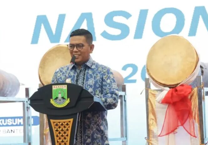 
 Gubernur Banten Andra Soni saat menghadiri malam keakraban insan pers se-Indonesia dalam acara Gala Dinner Hari Pers Nasional (HPN) 2026 di Pendopo Gubernur Banten. Foto: ist