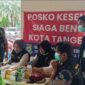 Dinkes Kota Tangerang Siagakan Posko Kesehatan di Lokasi Pengungsian Banjir. Foto: ist