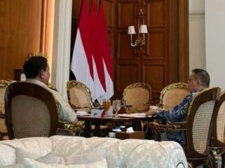 Presiden Prabowo Subianto saat Menerima Wakil Ketua DPR RI, Sufmi Dasco Ahmad di Istana Merdeka. Foto: ist