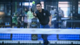 Gubernur Banten Andra Soni saat menutup Kejuaraan Padel Piala Gubernur Banten Perhimpunan Rumah Sakit Seluruh Indonesia (PERSI) Wilayah Banten di Crown Padel, Alam Sutera, Kunciran, Kota Tangerang. Foto; Awal Rijal 