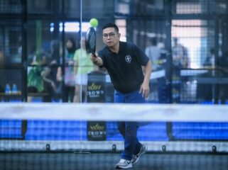Gubernur Banten Andra Soni saat menutup Kejuaraan Padel Piala Gubernur Banten Perhimpunan Rumah Sakit Seluruh Indonesia (PERSI) Wilayah Banten di Crown Padel, Alam Sutera, Kunciran, Kota Tangerang. Foto; Awal Rijal 