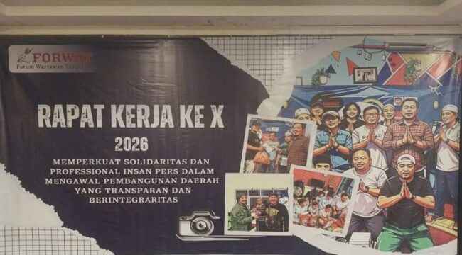 Rapat Kerja Ke-X Forum Wartawan Tangerang (FORWAT). Foto: Ist