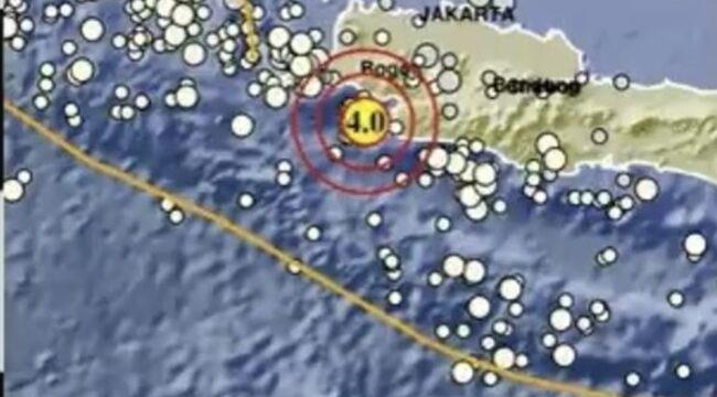 Gempa Bayah, Banten, Jumat (15/5/2026). Foto: BMKG