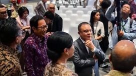 Wakil Ketua DPR RI, Sufmi Dasco Ahmad saat Kunjungi Bursa Efek Indonesia (BEI) di Jakarta. Foto: ist 