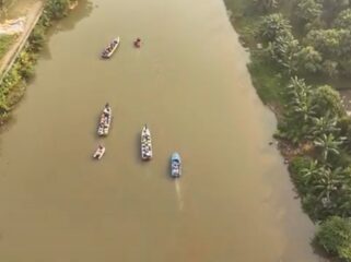 Serok Sampah Bersama dalam Kegiatan Lestarikan Bersama Sumber Kehidupan (Lebaran) Cisadane yang diikuti seluruh pemangku kepentingan. Foto: TangerangPos 