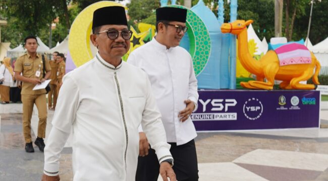Wali Kota Tangerang Sachrudin dan Wakil Wali Kota Maryono Hasan saat menghadiri pembukaan Festival Al Azhom Tahun 2026. Foto: ist