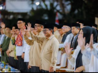 Wali Kota Tangerang Sachrudin dan Wakil Wali Kota Tangerang Maryono saat menghadiri Pembukaan Musabaqah Tilawatil Qur'an (MTQ) XXV Tingkat Kota Tangerang. Foto: ist