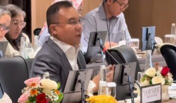 Wakil Ketua DPR RI Sufmi Dasco Ahmad saat Memimpin Rapat Koordinasi Pembahasan Rancangan Peraturan Presiden (Perpres) Terkait Ojek Online (Ojol) di Gedung Nusantara III Senayan, Jakarta. Foto: Ist