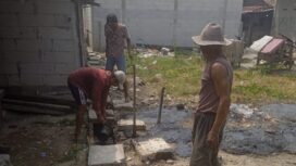 aksi Bersih-bersih lingkungan Warga Kampung Alang Besar, Desa Kebon Cau, Kecamatan Teluknaga, Kabupaten Tangerang. Foto: Ist