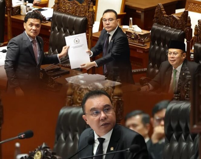
 Wakil Ketua DPR RI, Sufmi Dasco Ahmad saat Rapat Paripurna DPR RI. Foto: Ist