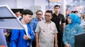 Gubernur Banten Andra Soni saat menutup Gelar TTG XX dan Lomba TTG Tingkat Provinsi Banten Tahun 2026 di Eco Plaza, Citra Raya, Cikupa, Kabupaten Tangerang. Foto: Awal Rijal 