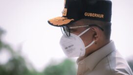 Gubernur Banten Andra Soni kembali Meninjau Pos Pengamatan Gunung Anak Krakatau Pasauran, Kecamatan Cinangka, Kabupaten Serang. Foto: Awal Rijal 