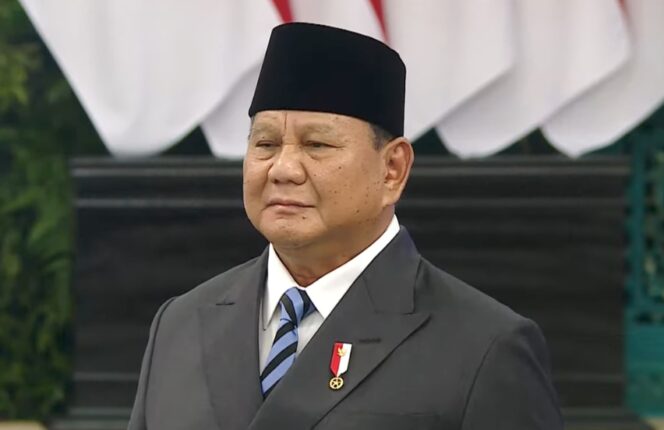 
 Presiden Republik Indonesia Prabowo Subianto. Foto: Ist