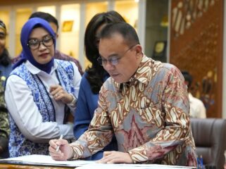 Wakil Ketua DPR RI Sufmi Dasco Ahmad Usai Rapat Pembahasan Rancangan Undang-Undang (RUU) Pelindungan Ketenagakerjaan. Foto: Ist