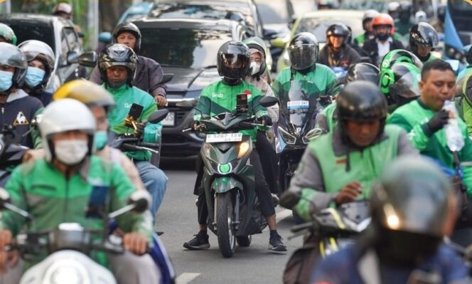 
 Para Pengemudi Ojek Online (Ojol). Foto: Ist