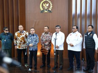 Wakil Ketua DPR RI, Sufmi Dasco Ahmad, usai rapat koordinasi pembentukan Satuan Tugas (Satgas) Mitigasi Pemutusan Hubungan Kerja (PHK). Foto: ist
