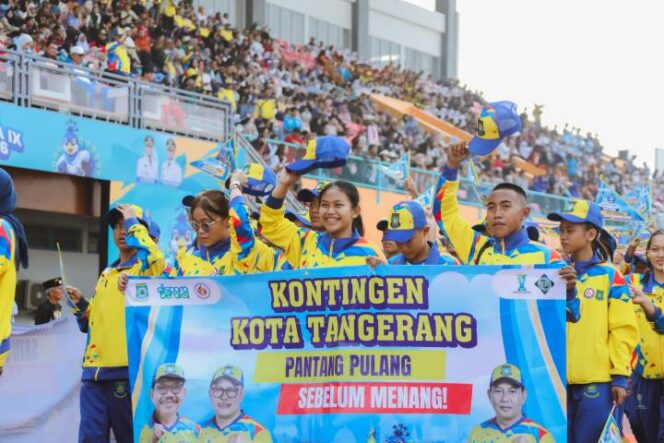 
 Kontingen Kota Tangerang POPDA XII Banten 2026. Foto: Ist