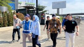 Survei lokasi Crossing Drainase di kawasan Hotel sekitar Bandara Soekarno Hatta, Kecamatan Benda, Kota Tangerang, Provinsi Banten. Foto: ist