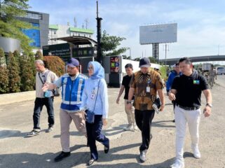Survei lokasi Crossing Drainase di kawasan Hotel sekitar Bandara Soekarno Hatta, Kecamatan Benda, Kota Tangerang, Provinsi Banten. Foto: ist