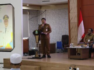 Kepala BPKD Kota Tangerang Agus Andriansyjah saat Launching saat launching kerjasama dengan Tokopedia. Foto: ist 