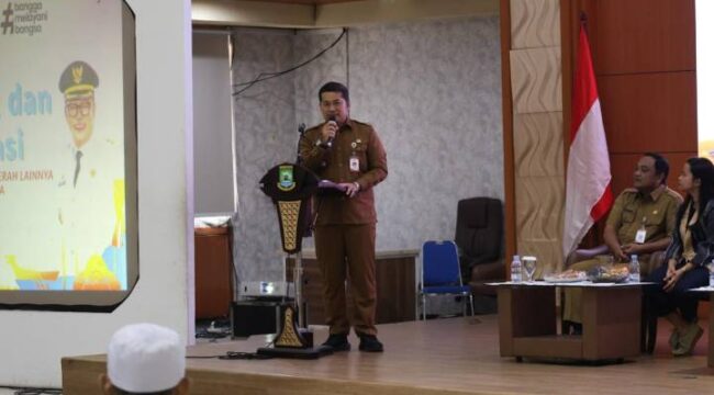 Kepala BPKD Kota Tangerang Agus Andriansyjah saat Launching saat launching kerjasama dengan Tokopedia. Foto: ist 
