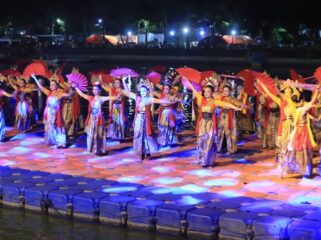 Penampilan Tarian Khas Kota Tangerang pada pagelaran Festival Cisadane. Foto: ist