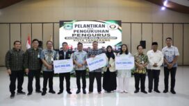 Wali Kota Tangerang Sachrudin saat Pengukuhan kepengurusan Ikatan Pekerja Sosial Masyarakat (IPSM) Kota Tangerang periode 2026-2031, di Tangerang Convention Center (TCC) Kota Tangerang. Foto: Ist 