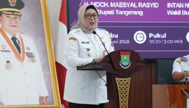 
 Wakil Bupati Tangerang Intan Nurul Hikmah saat Sosialisasi 