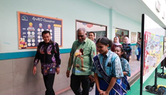 
 Bupati Tangerang, Moch. Maesyal Rasyid saat menghadiri acara pelepasan peserta didik tahun ajaran 2025/2026 Sekolah Genius Binong Kec. Curug. Foto: ist