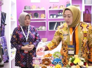 Wakil Bupati Tangerang, Intan Nurul Hikmah saat menghadiri pembukaan Trade Expo Indonesia (TEI) ke-41. Foto: Ist