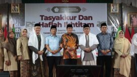 Bupati Tangerang Moch. Maesyal Rasyid menghadiri Tasyakkur dan Ikhtitam Angkatan XXXIII Santri Kelas VI Ma'had Tarbiyatul Mubtadiin Pasirnangka, Kecamatan Tigaraksa,. Foto: ist