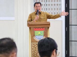 Bupati Tangerang Moch. Maesyal Rasyid saat membuka Musyawarah Perencanaan Pembangunan (Musrenbang) Rencana Kerja Pemerintah Daerah (RKPD) Tahun 2027 Kabupaten Tangerang yang diselenggarakan di Pendopo Bupati Tangerang. Foto: ist