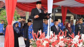 Bupati Tangerang Moch Maesyal Rasyid menjadi Instruktur upacara Peringatan Hari Lahir Pancasila Tingkat Kabupaten Tangerang Tahun 2026 di Lapangan Raden Aria Yudhanegara. Foto: ist