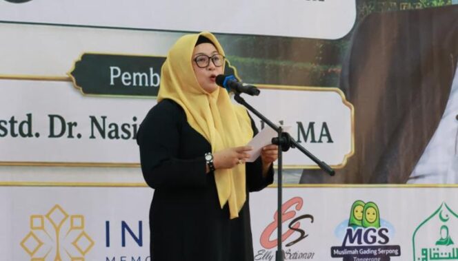 
 Wakil Bupati Tangerang, Intan Nurul Hikmah menghadiri acara Peringatan Maulid Nabi Besar Muhammad SAW di Masjid Raya Asmaul Husna Gading Serpong, Foto: Ist