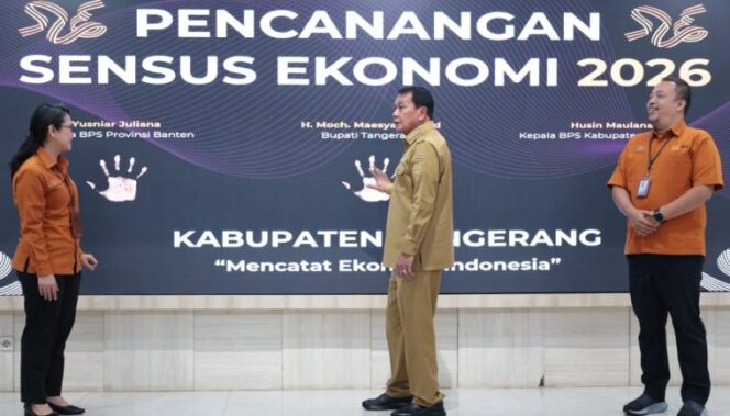 
 Maesyal Rasyid saat menghadiri Pencanangan Sensus Ekonomi 2026 di GSG Puspemkab Tangerang. Foto: ist